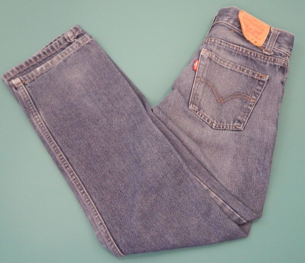 Levi's Strauss 514 Slim Straight Jeans Women's Size 12R Denim MID Rise 26" X 26"